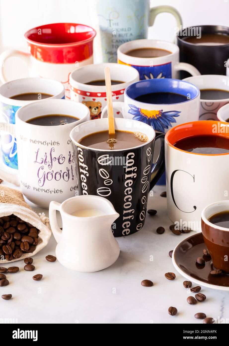Many cups hi-res stock photography and images - Alamy