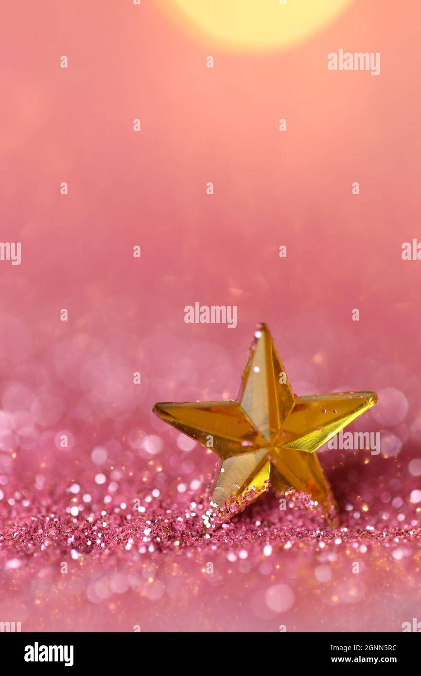 Wallpaper shining glitter.New Year and Christmas background. gold star