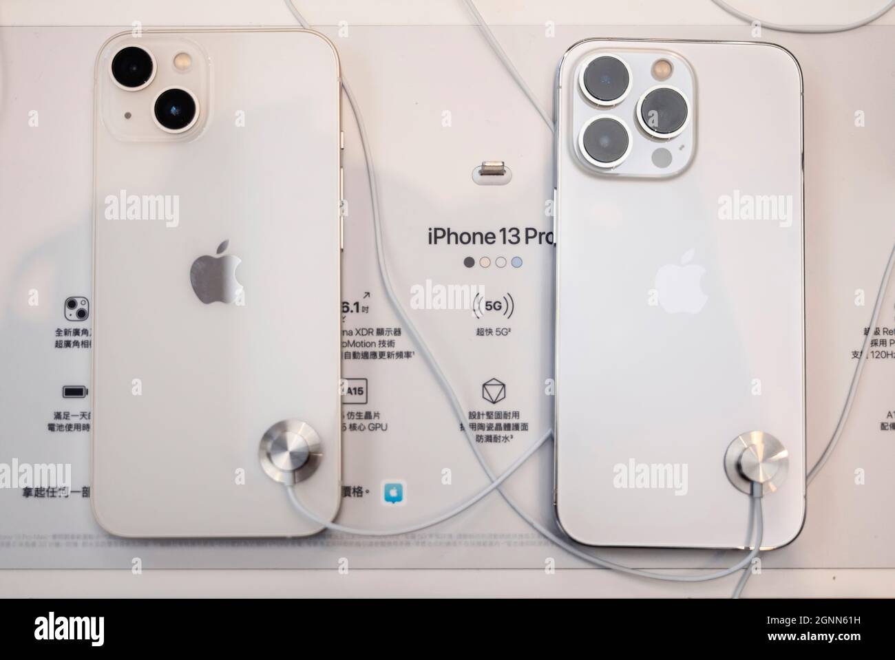 Hong Kong, China. 24th Sep, 2021. Camera compassion of Apple brand