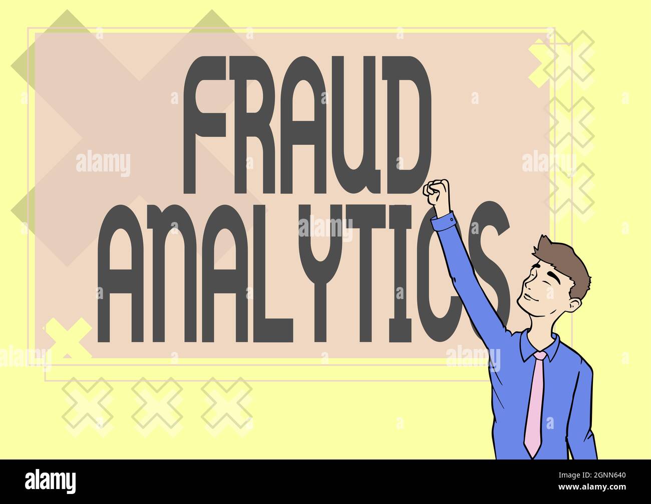 Sign displaying Fraud Analytics. Word Written on identification of ...