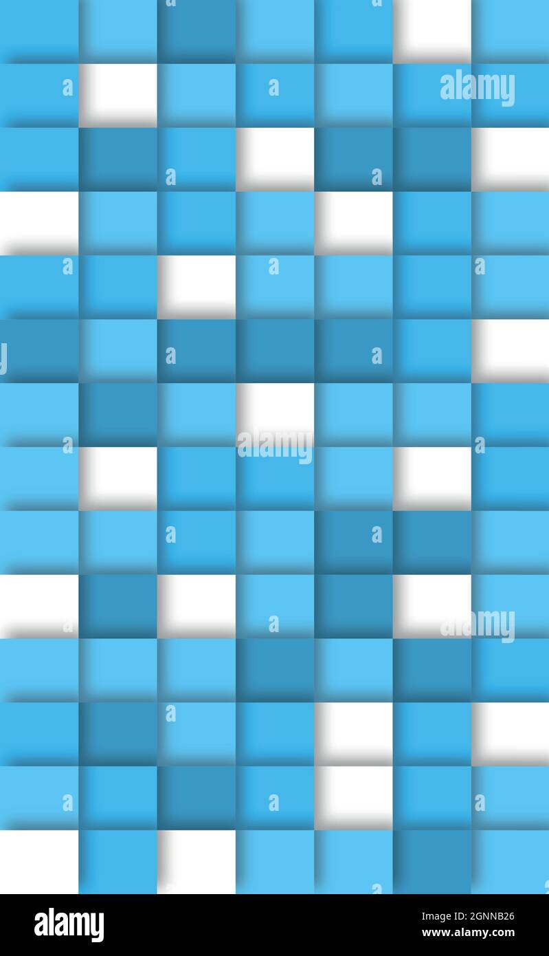 Abstract light background with many blue squares - Vector illustration ...