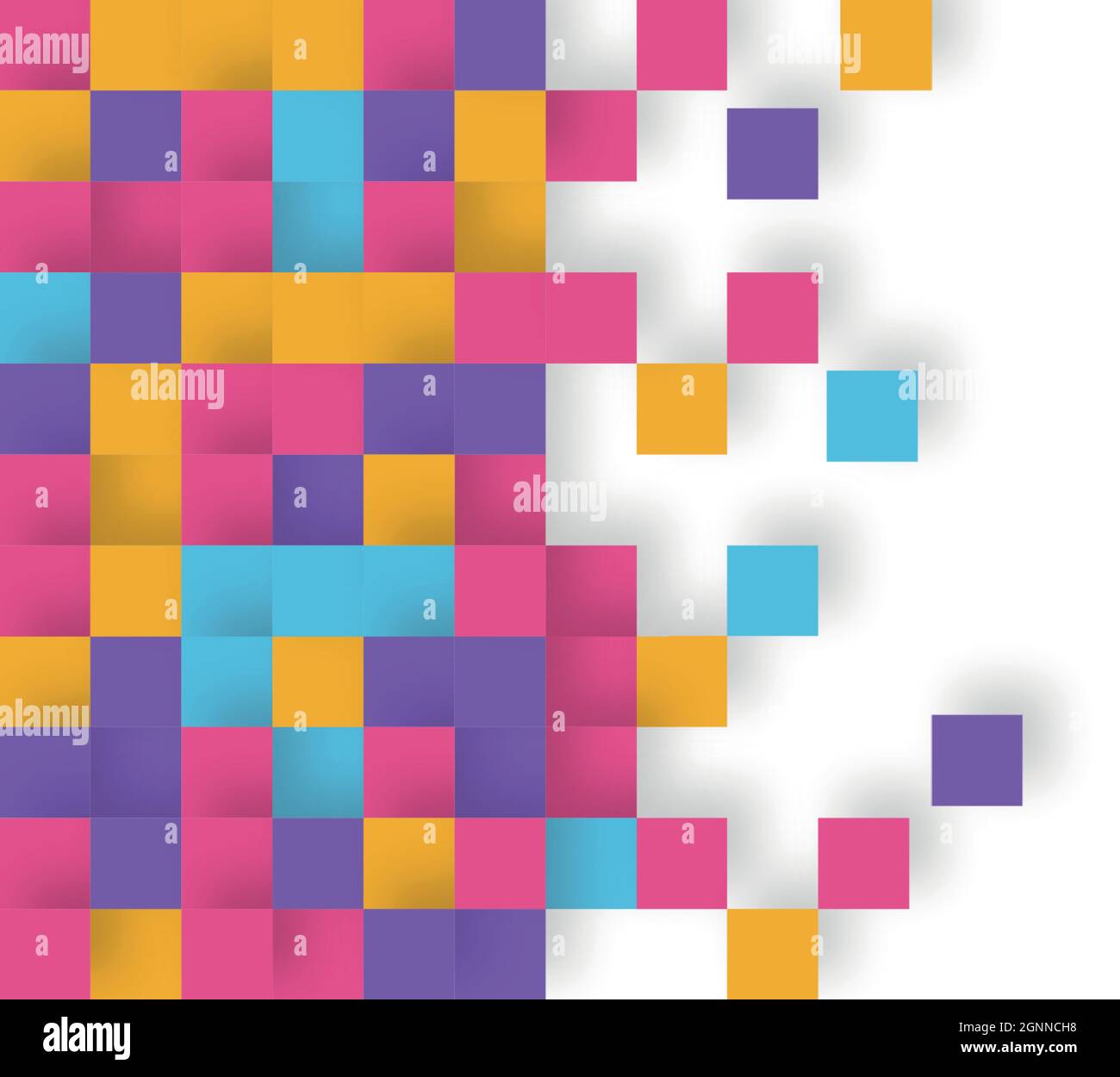 Abstract light background with many multicolored squares - Vector ...
