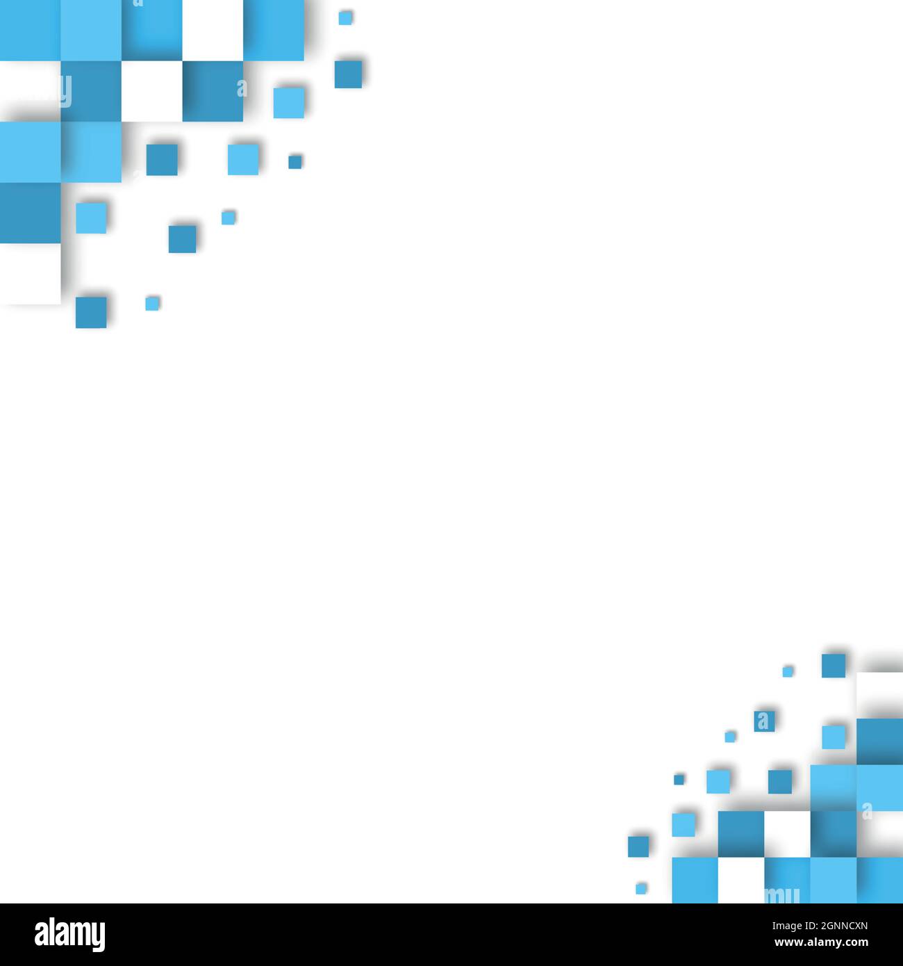 Abstract light background with many blue squares - Vector illustration ...