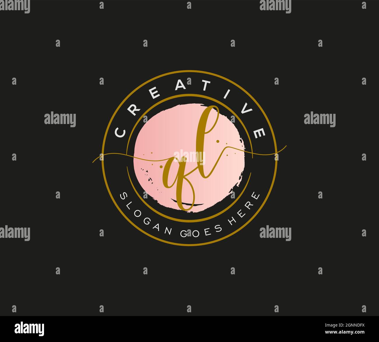 QL Feminine logo beauty monogram and elegant logo design, handwriting ...