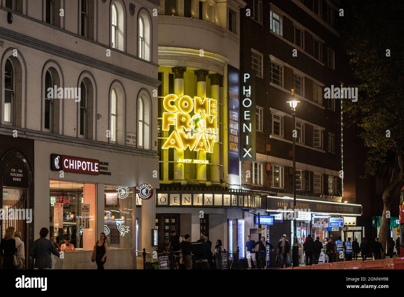 London West End by Night Stock Photo