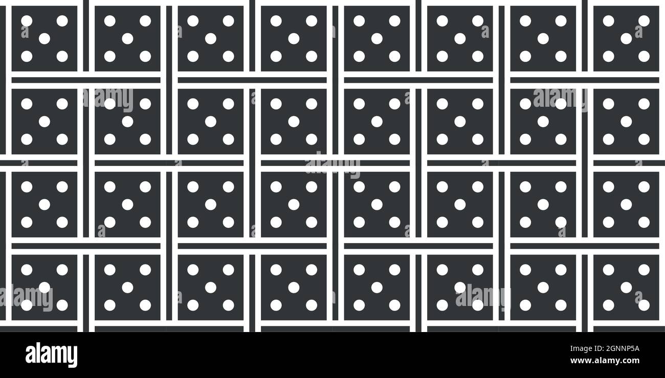 Seamless Abstract Black And White Geometric Background Patterns Vector Art Stock Vector
