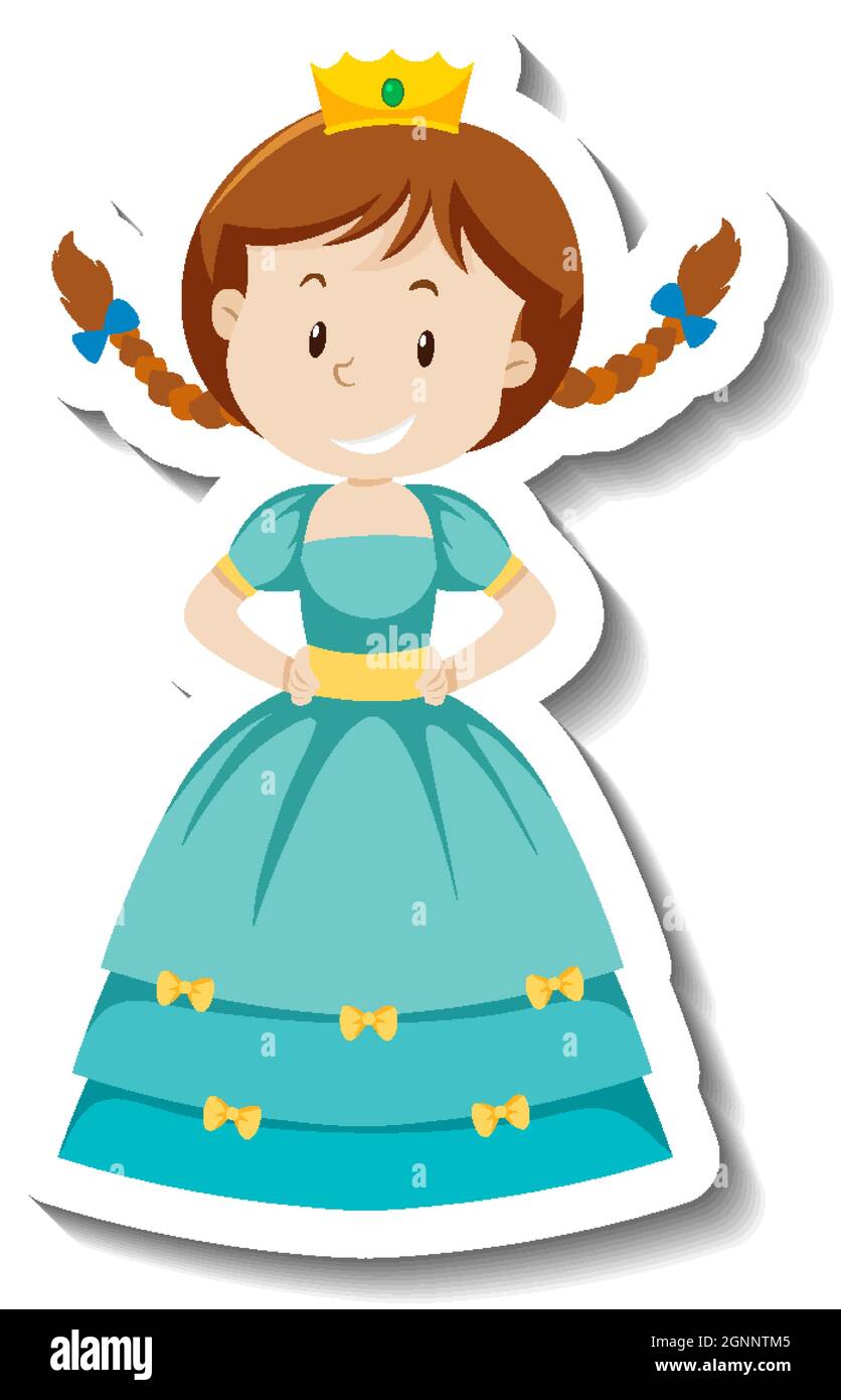 Cute princess in blue dress cartoon character sticker illustration Stock Vector Image & Art - Alamy Cute princess in blue dress cartoon character sticker illustration Stock Vector Image & Art - Alamy