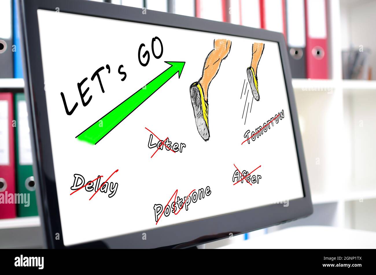 Action concept shown on a computer screen Stock Photo - Alamy