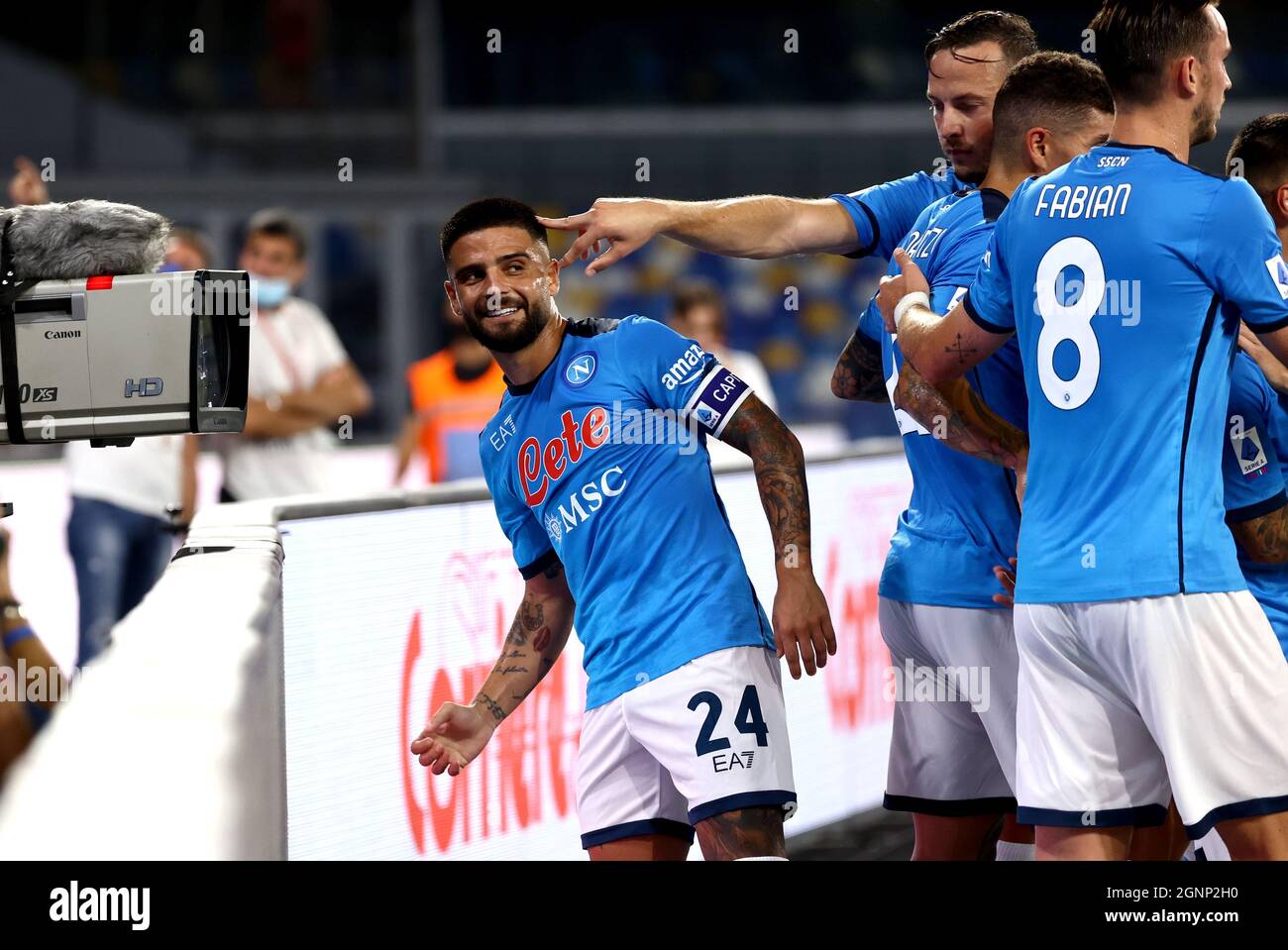 NAPLES, ITALY - SEPTEMBER 26: Lorenzo Insigne of SSC Napoli 