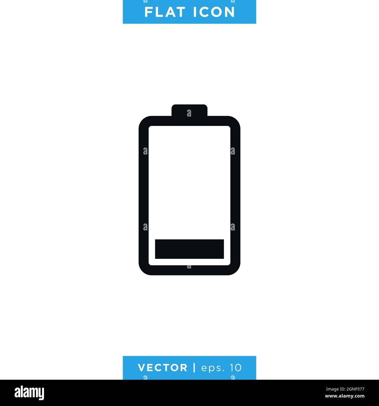 Battery icon vector stock illustration design template. Vector eps 10. Stock Vector