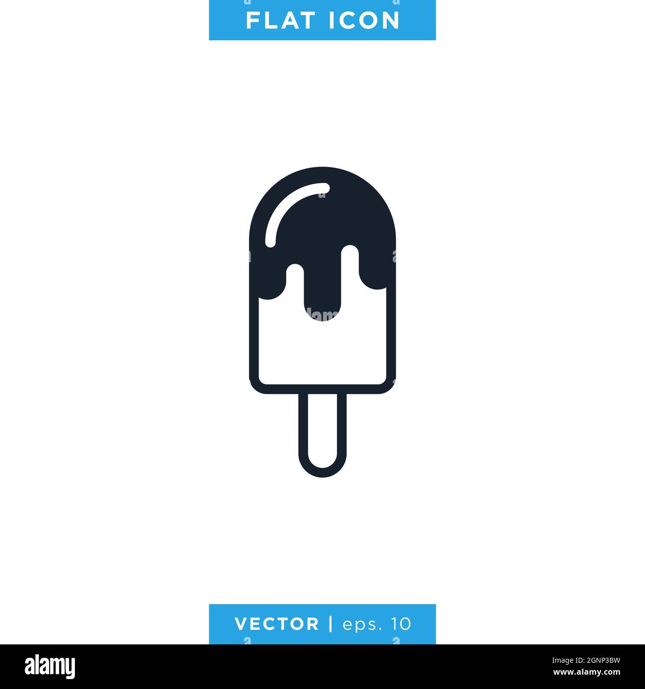 Ice cream icon vector stock design template. Vector eps 10. Stock Vector