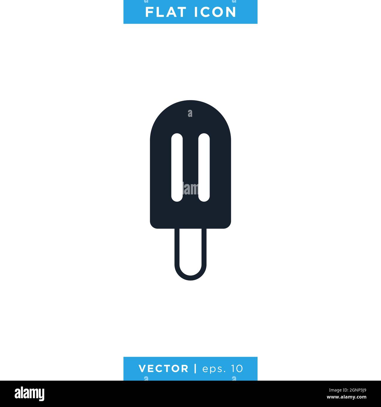Ice cream icon vector stock design template. Vector eps 10. Stock Vector