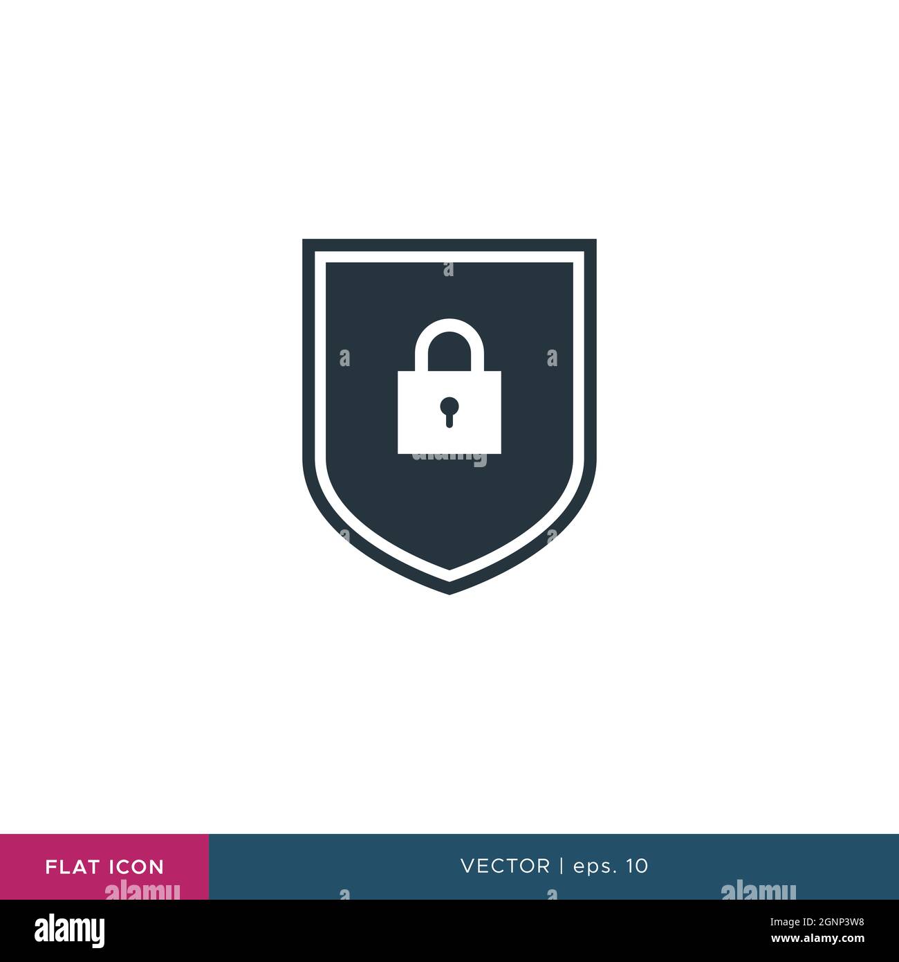 Shield icon vector stock illustration design template. Vector eps 10. Stock Vector