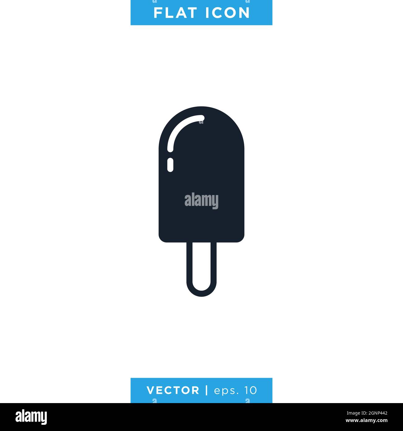 Ice cream icon vector stock design template. Vector eps 10. Stock Vector