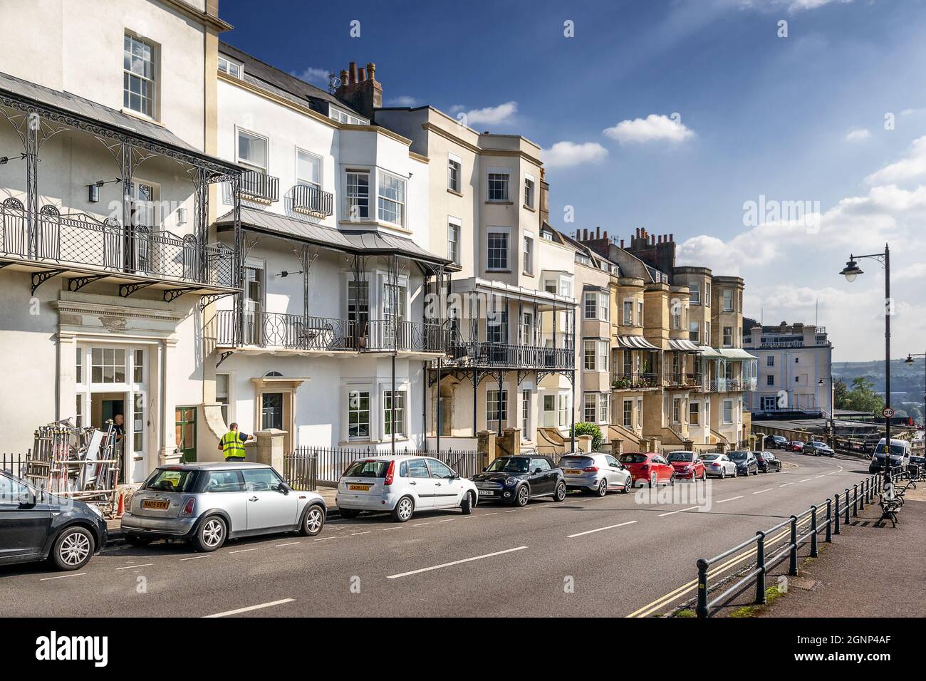 Sion Hill in Clifton Village Bristol Stock Photo