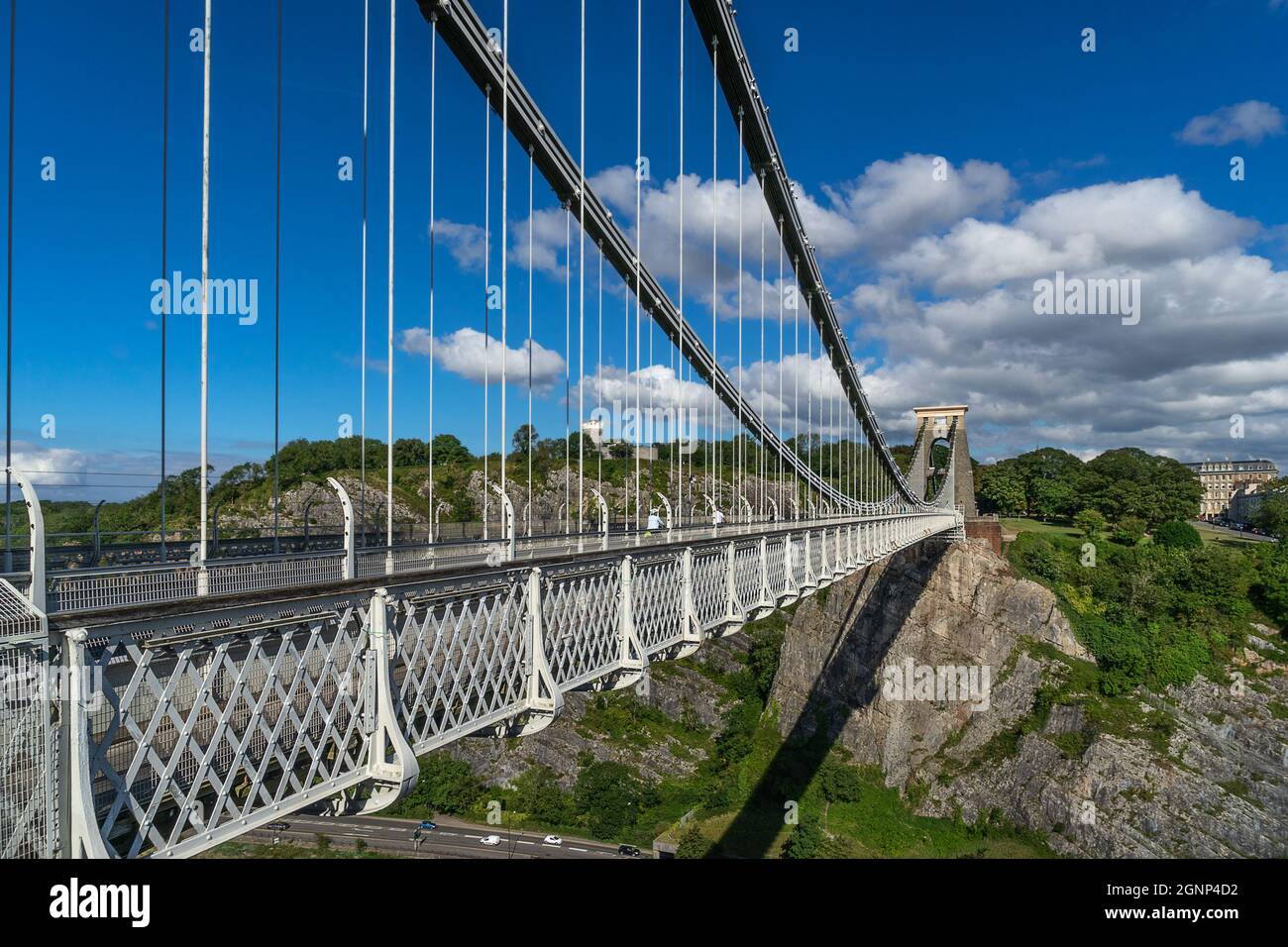 Clifton Suspension Bridge across the River Avon in Bristol Stock Photo