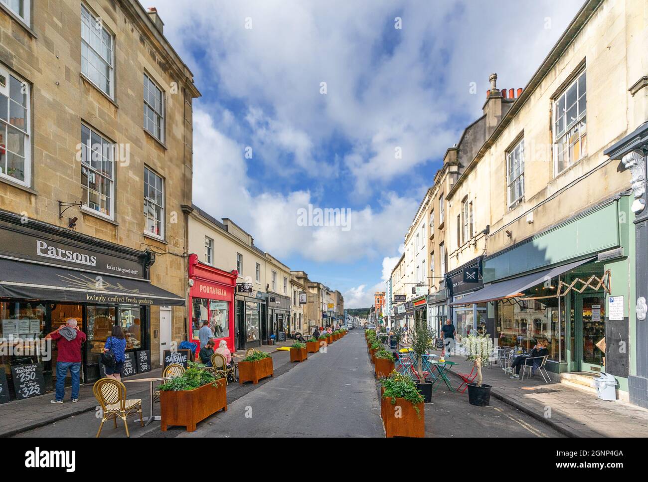 Alfresco in Clifton Village Bristol Stock Photo