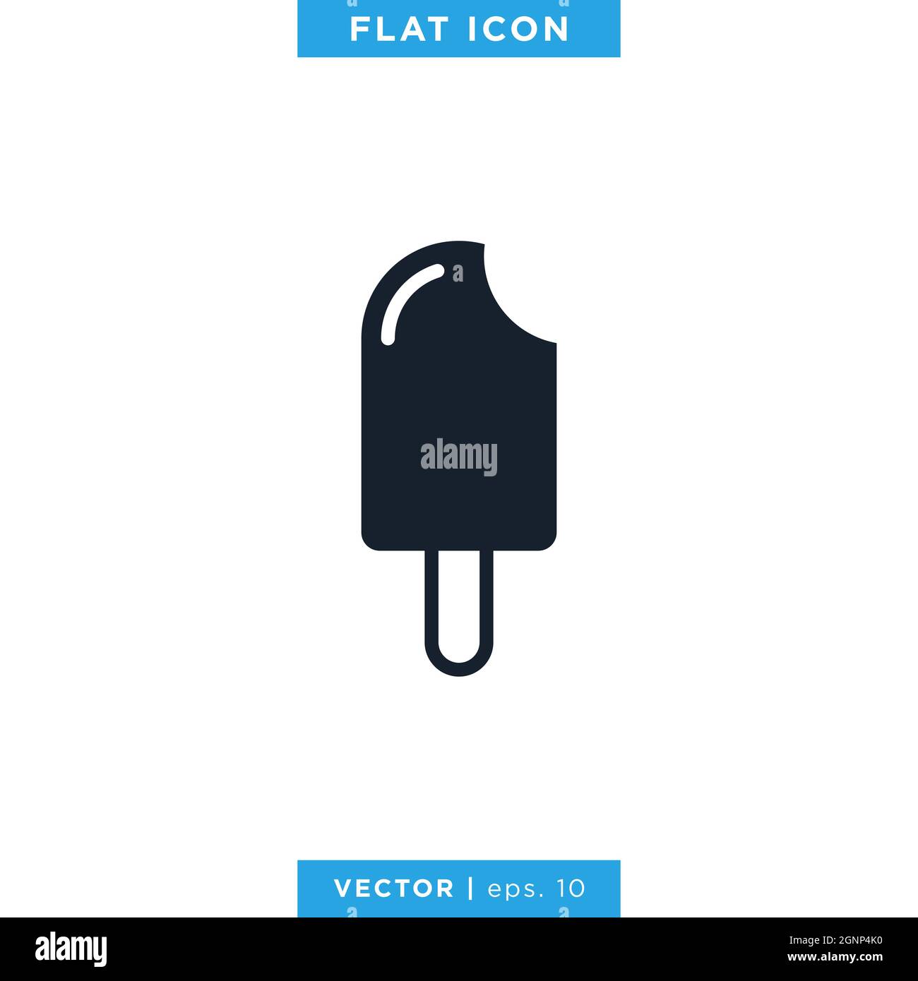 Ice cream icon vector stock design template. Vector eps 10. Stock Vector