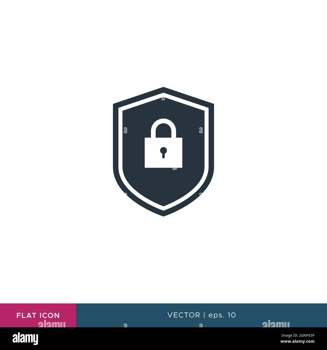 Shield icon vector stock illustration design template. Vector eps 10. Stock Vector