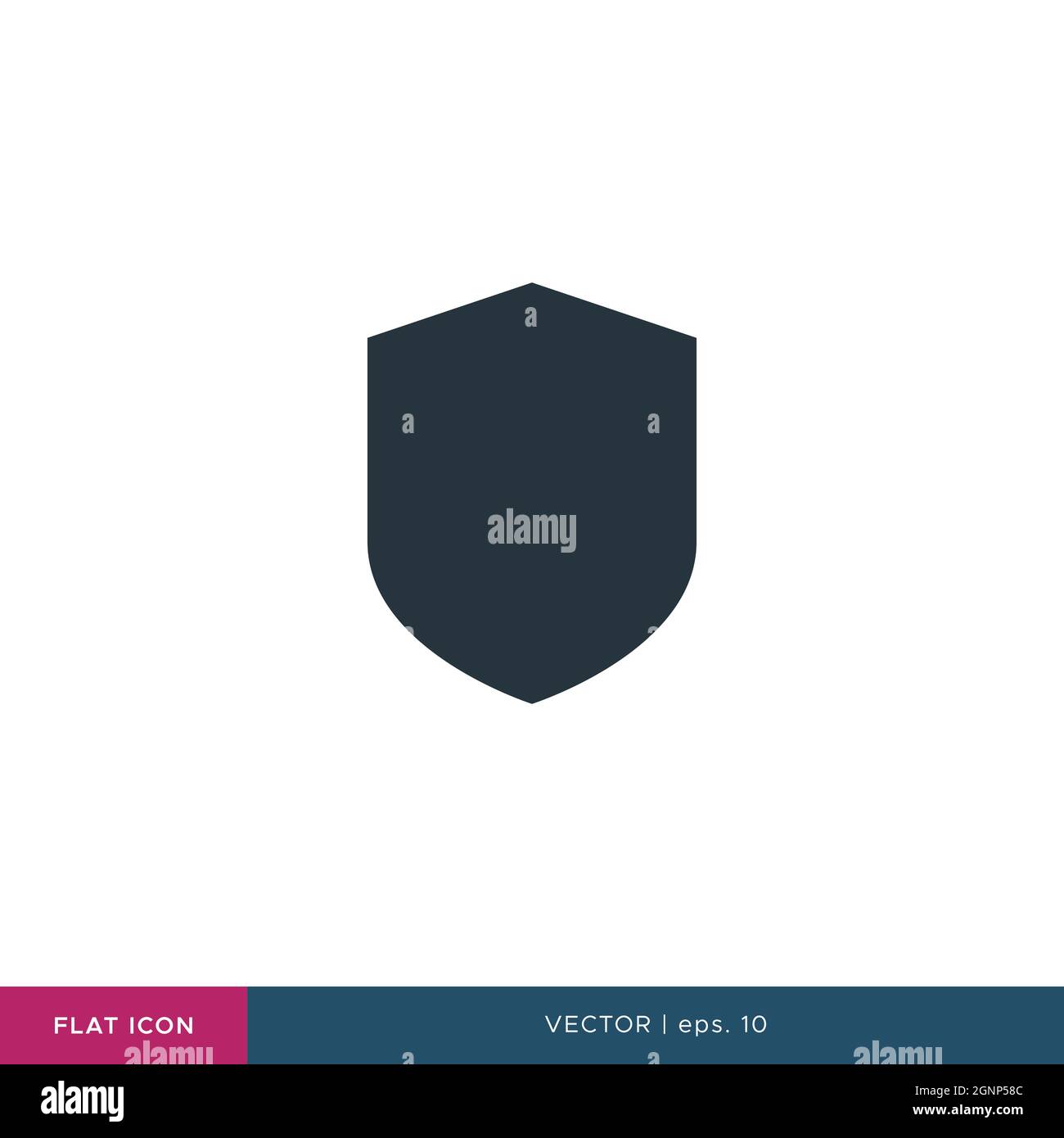 Shield icon vector stock illustration design template. Vector eps 10. Stock Vector