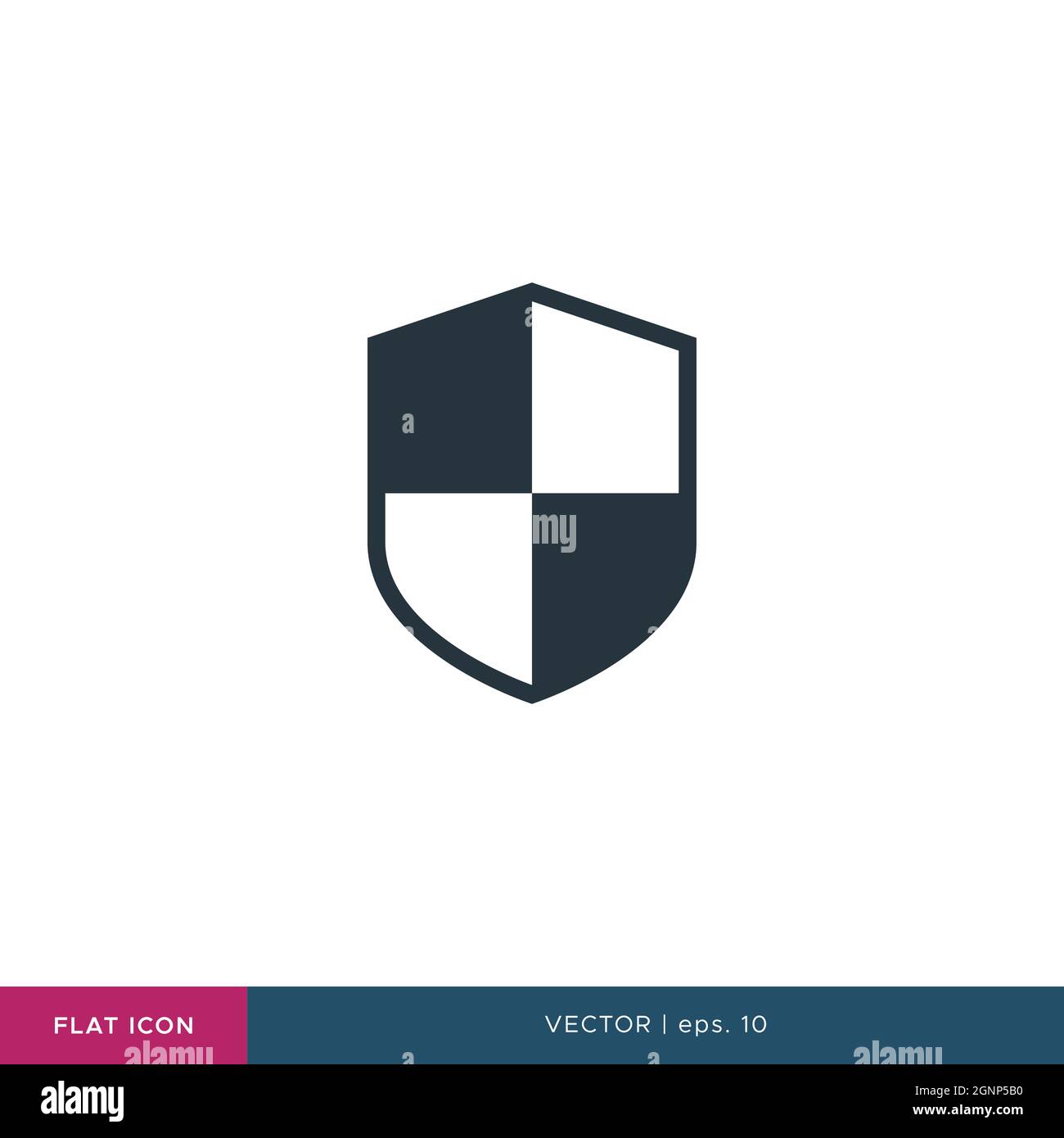 Shield icon vector stock illustration design template. Vector eps 10. Stock Vector