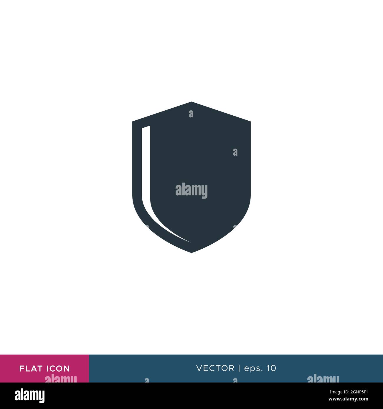 Shield icon vector stock illustration design template. Vector eps 10. Stock Vector