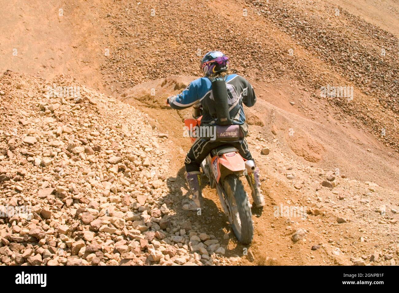 Motocross driver Stock Photo