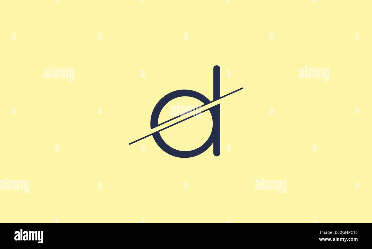 LETTER D OR DA LOGO DESIGN FOR ILLUSTRATION USE Stock Vector