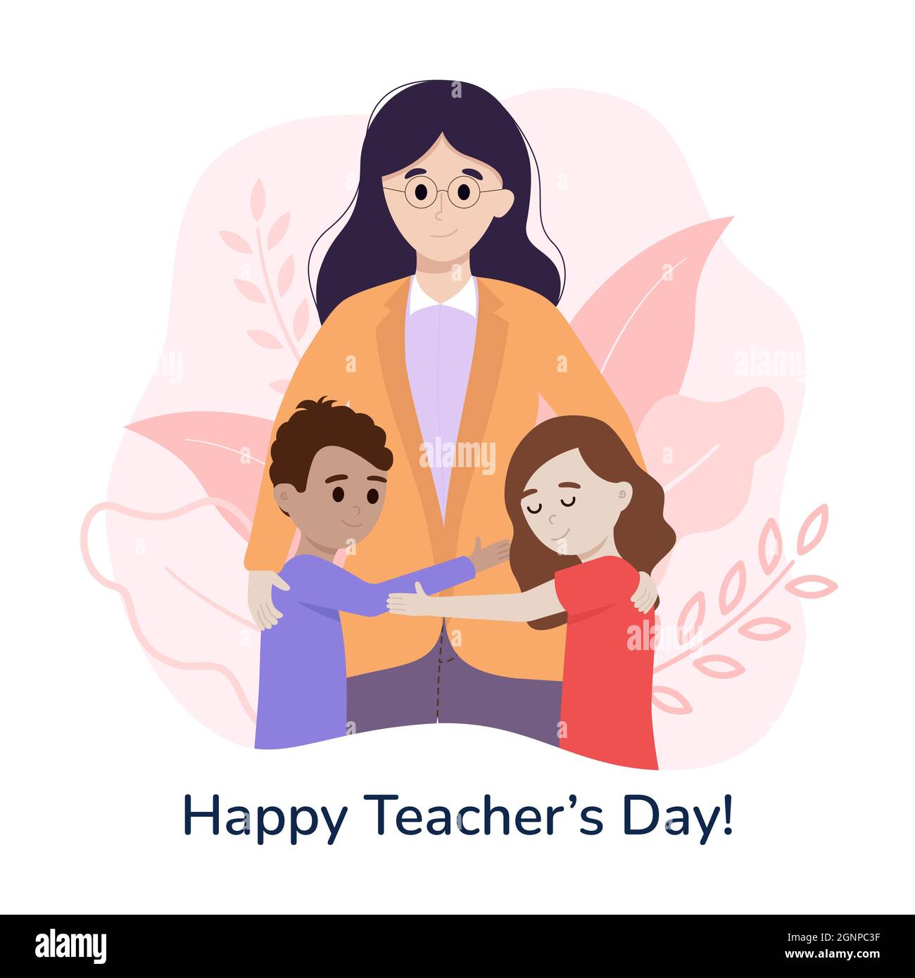 World teacher's day poster concept. Pretty young Stock Vector Image & Art -  Alamy