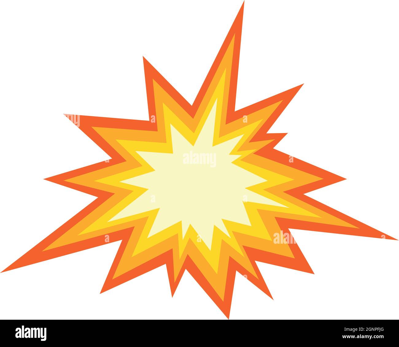 Vector illustration of explosive collision Stock Vector Image & Art - Alamy