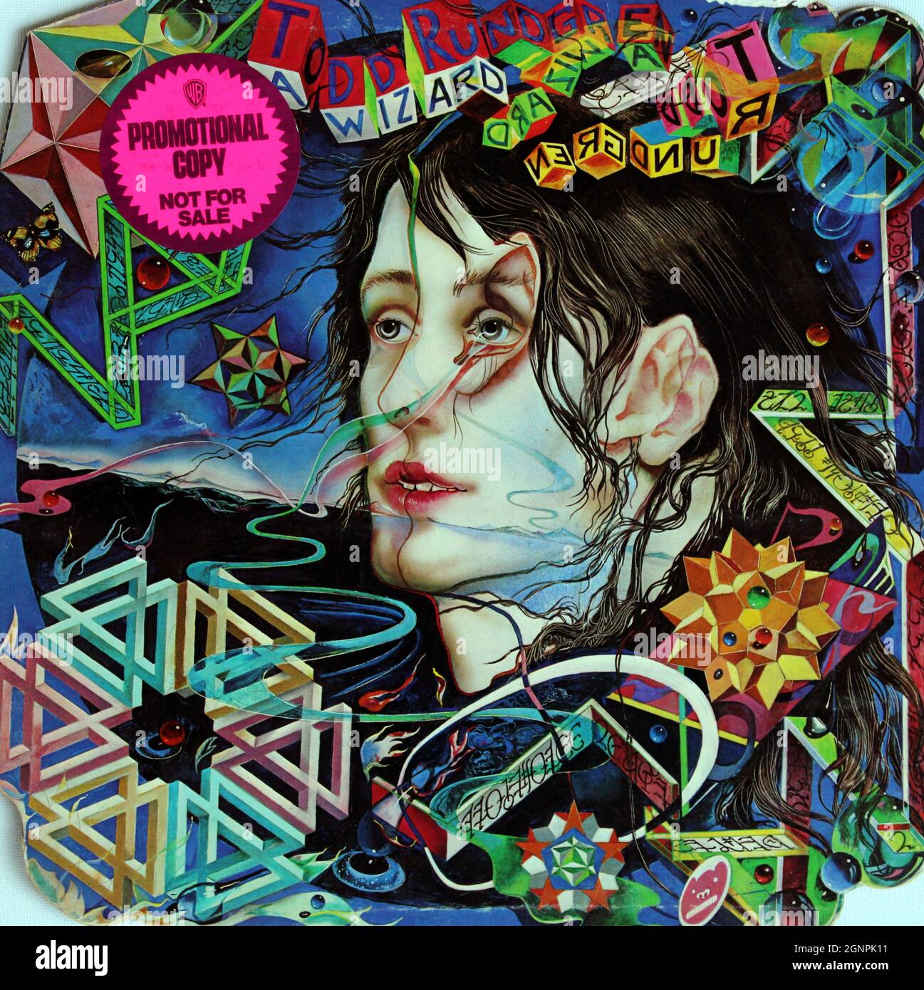 Todd Rundgren Covers Todd Rundgren: 1973. LP front cover 'A Wizard, A True Star' Stock Photo ...