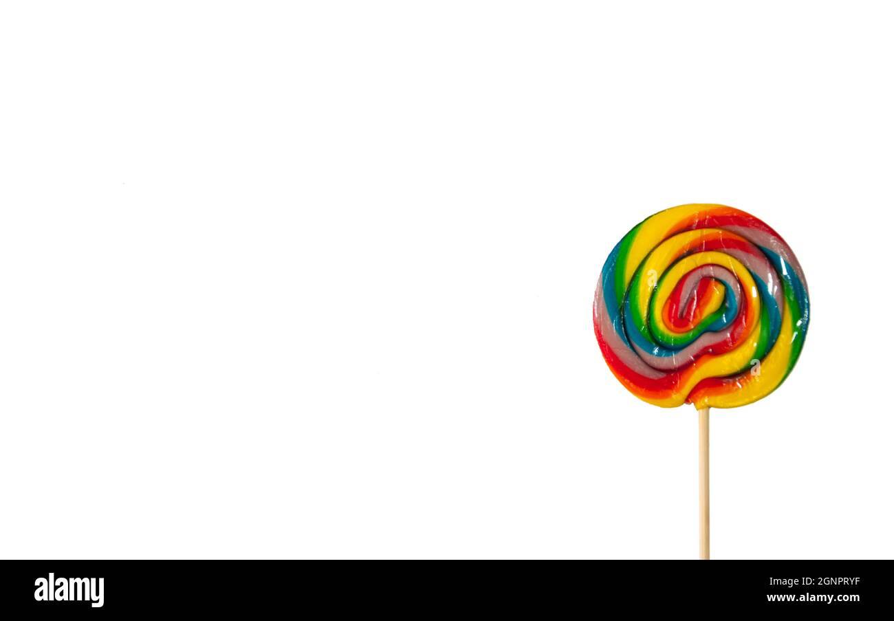 Colorful Candy isolated on white background Stock Photo - Alamy