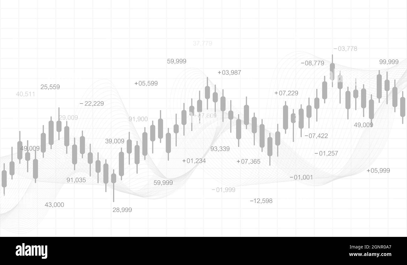 Stock market or forex trading graph in futuristic concept for financial