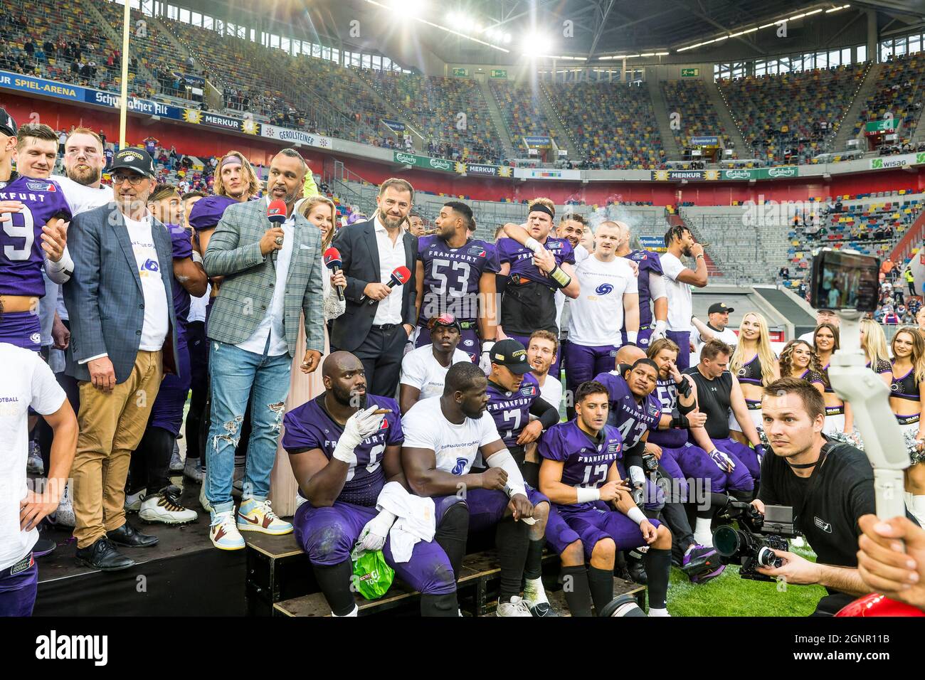 die Sieger des ChampionShip Games 2021 - Frankfurt Galaxy Stock Photo