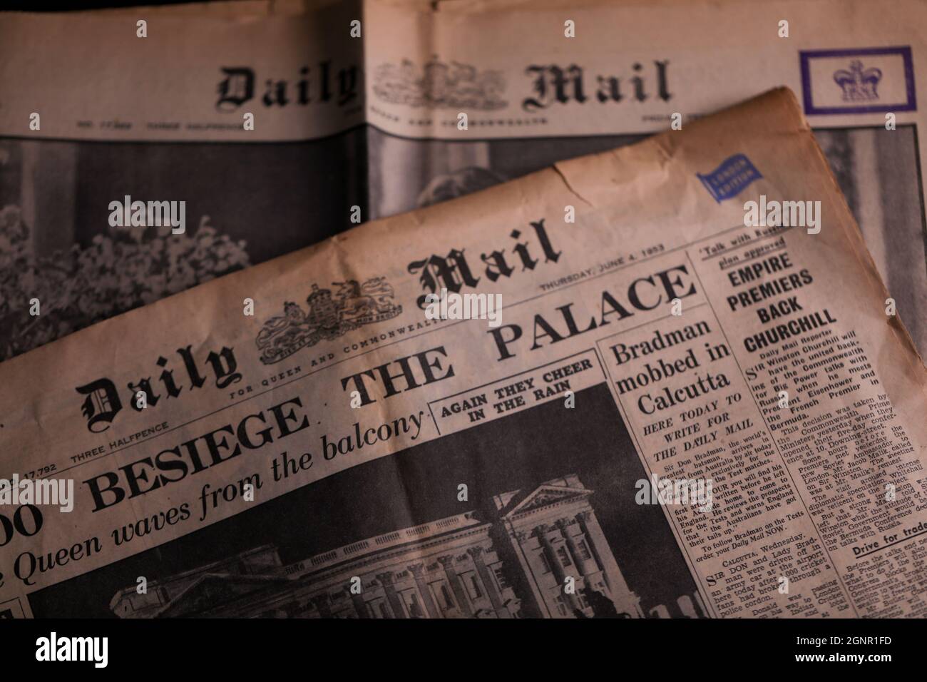 September 13, 2021 Gaziantep, Turkey. Old copies of the British