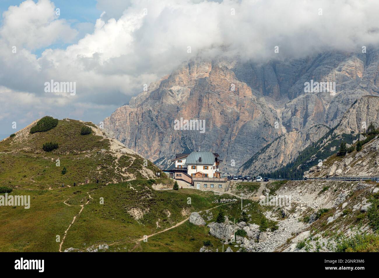 Passo Valparola, Belluno, Veneto, Dolomites, South Tyrol, Italy Stock Photo
