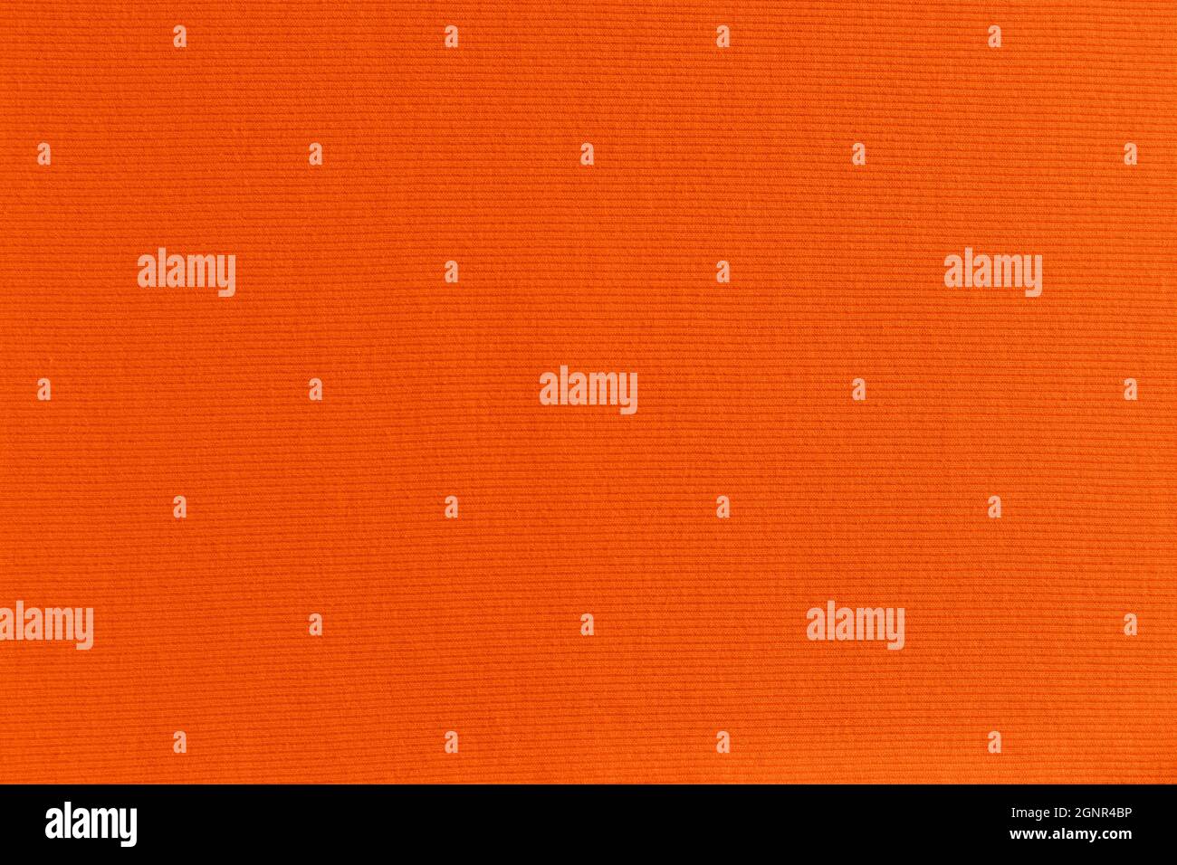 bright orange fabric background. ribbed texture Stock Photo