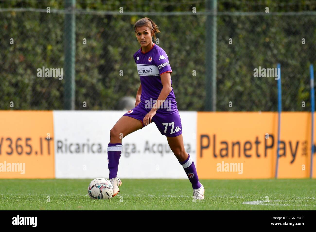 Federica Cafferata of ACF Fiorentina Women in action during the 2021/2022  Serie A Women's Championship match between Juventus FC and ACF Fiorentina  Wo Stock Photo - Alamy