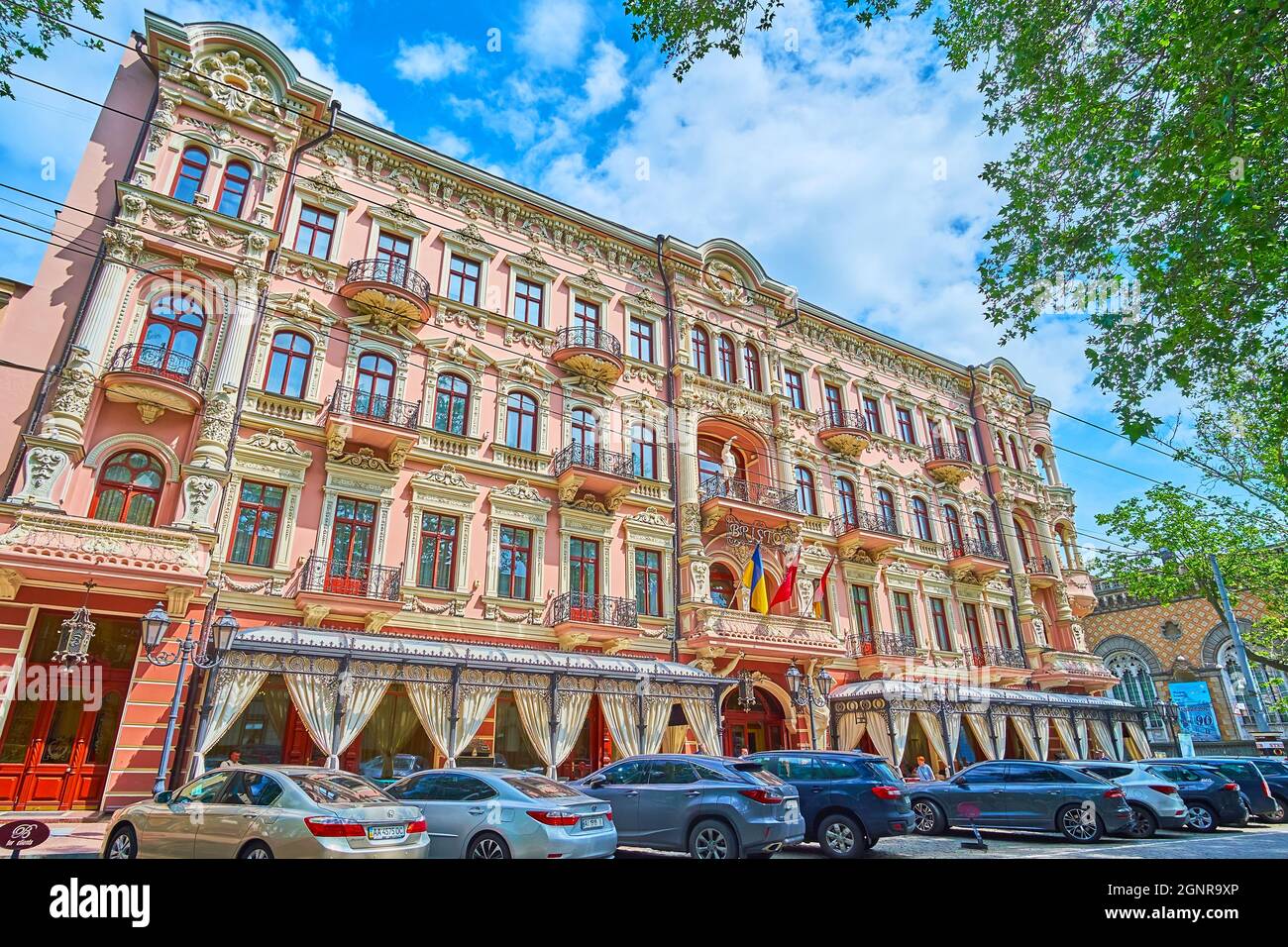 ODESSA, UKRAINE JUNE 18, 2021 The Hotel Bristol (former Krasnaya