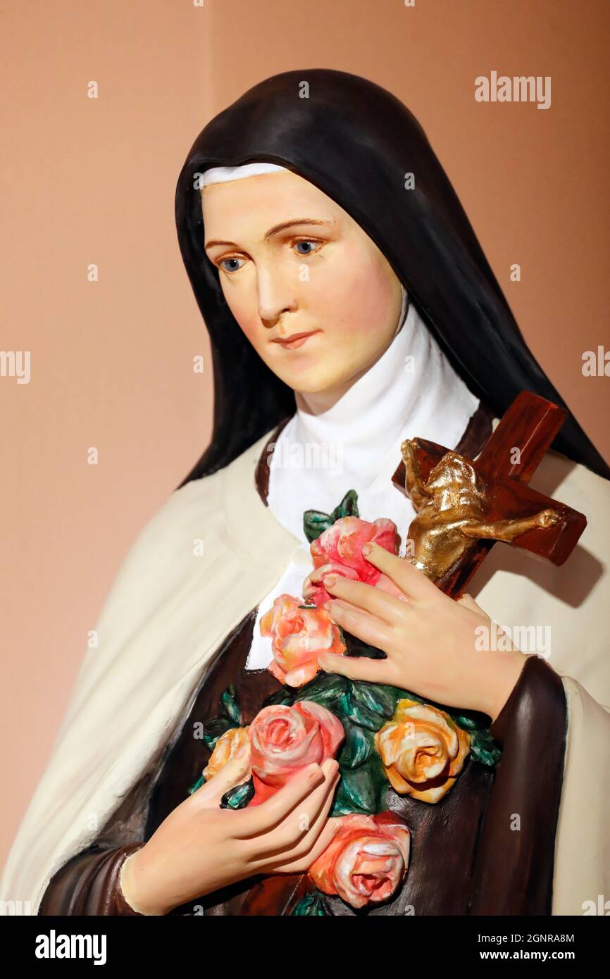 Saint Joseph des Fins church. Saint Therese of the Child Jesus and the