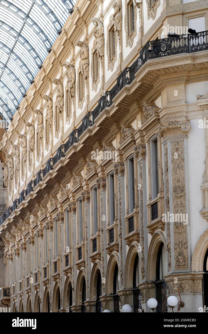 The Galleria Vittorio Emanuele II. An Active Shopping Gallery And A ...