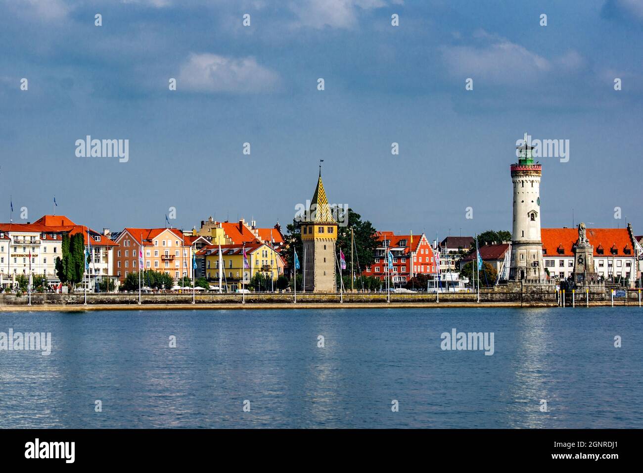 Lake Constance : View to Lindau Stock Photo