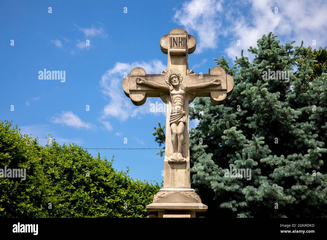 Cross in Saint Teaodor Tiron (Ciuflea) cathedral and monastery, Chisinau, Moldova Stock Photo