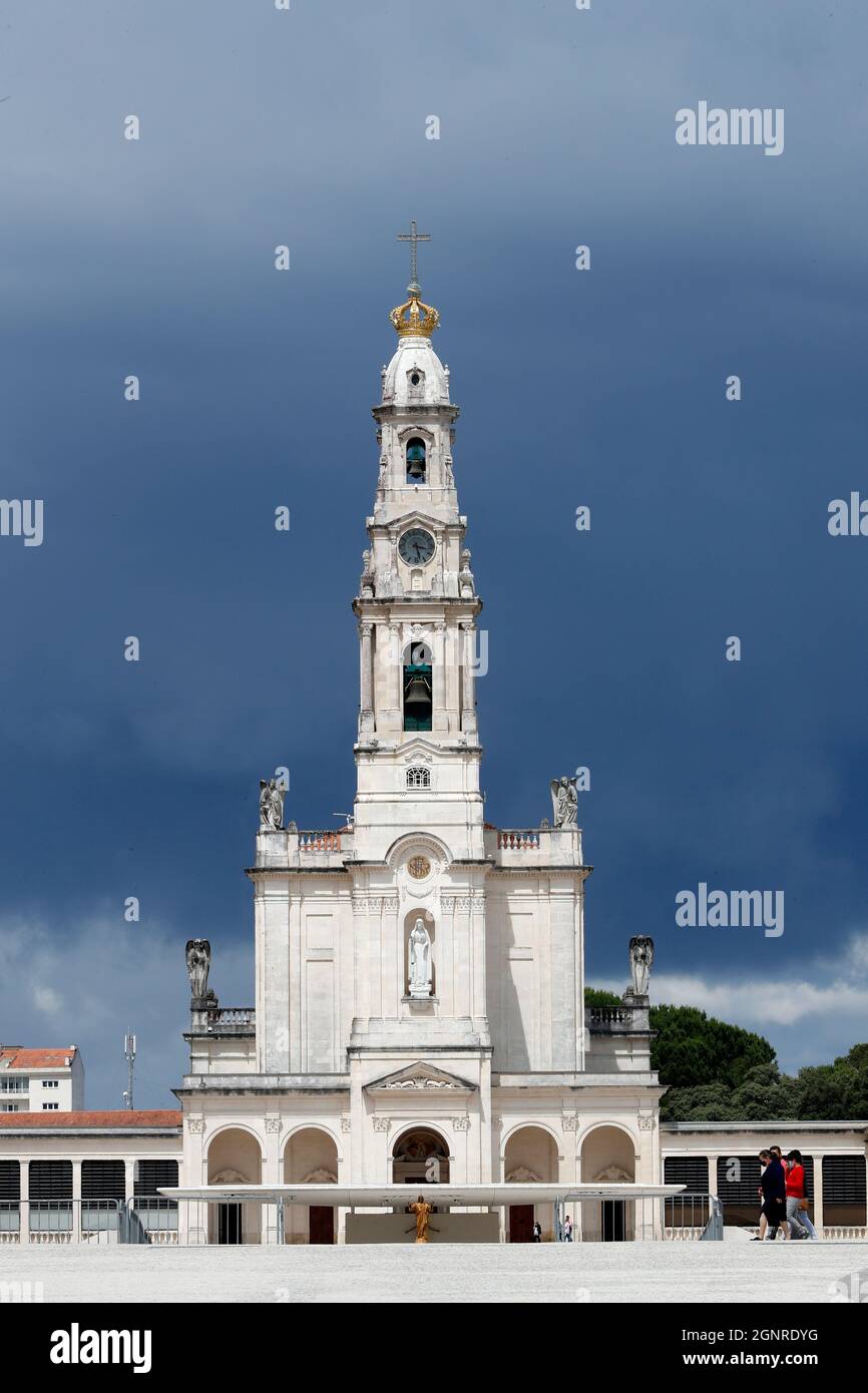 Sanctuary of Fatima. Basilica of Our Lady of Fatima. Portugal Stock