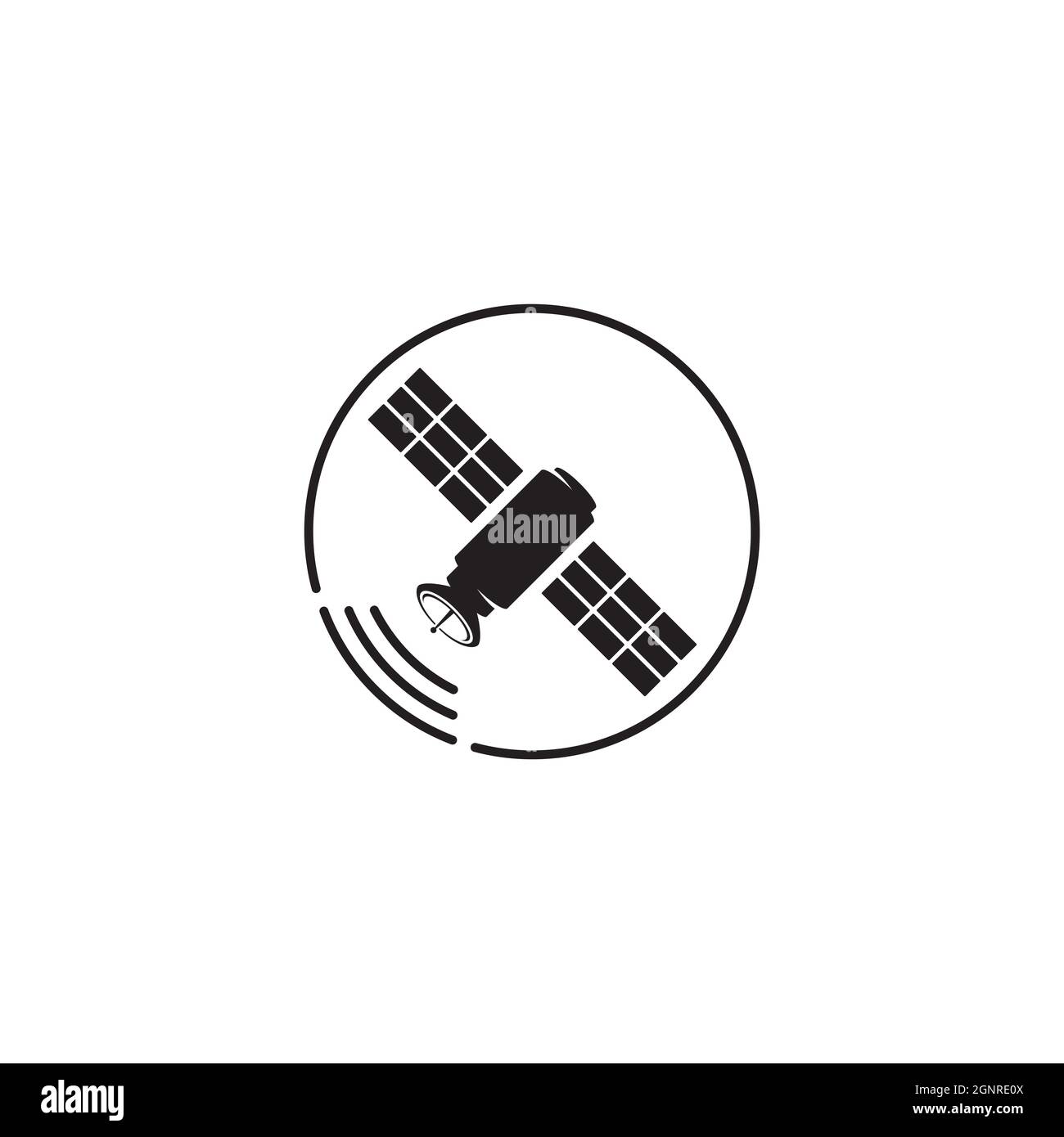 Satelite Vector icon design illustration Template Stock Photo - Alamy