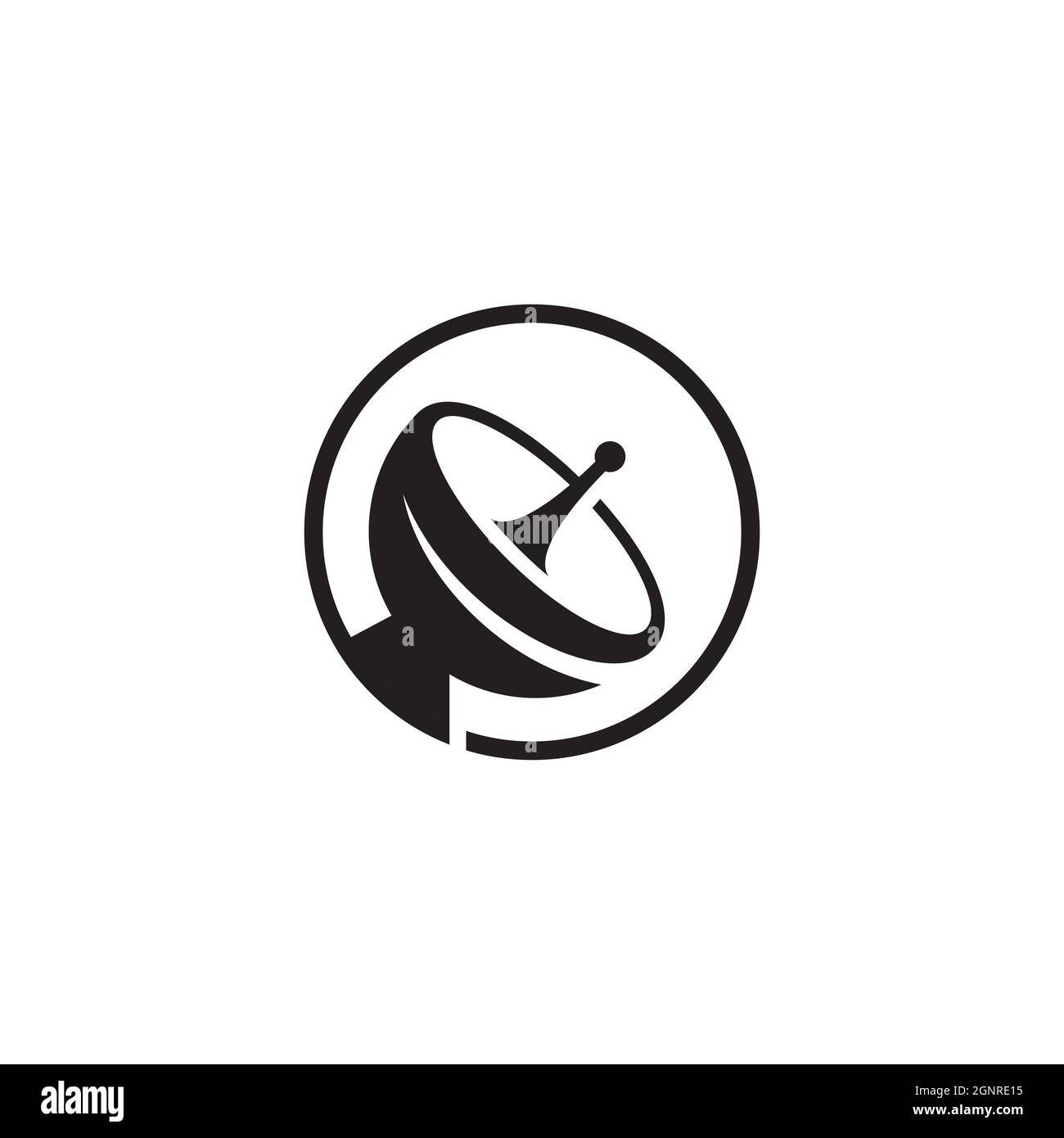 Satelite Vector icon design illustration Template Stock Photo - Alamy