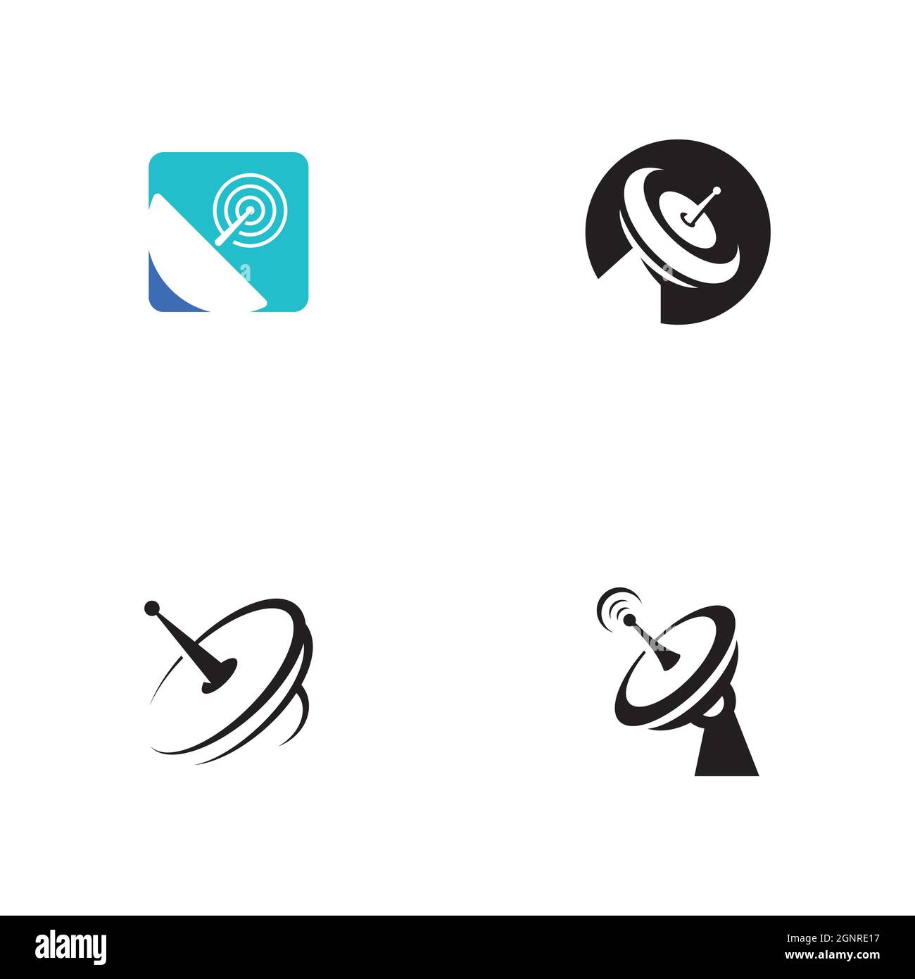 Satelite Vector icon design illustration Template Stock Photo - Alamy
