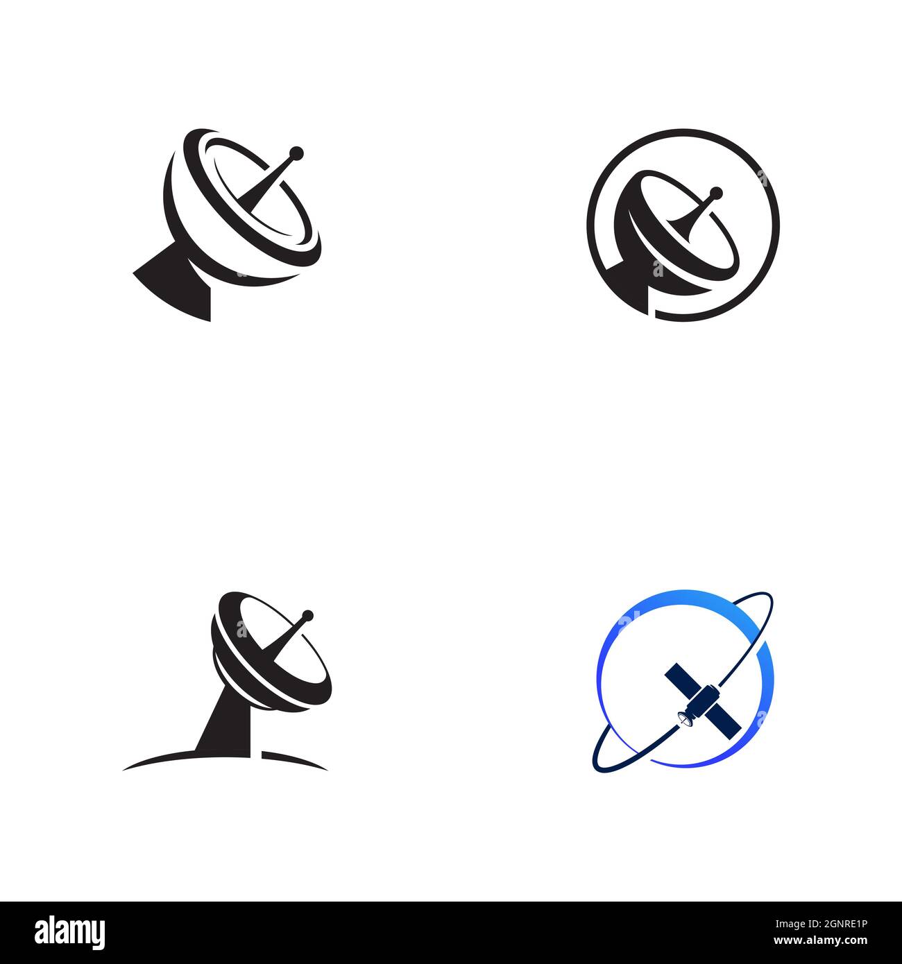 Satelite Vector icon design illustration Template Stock Photo - Alamy