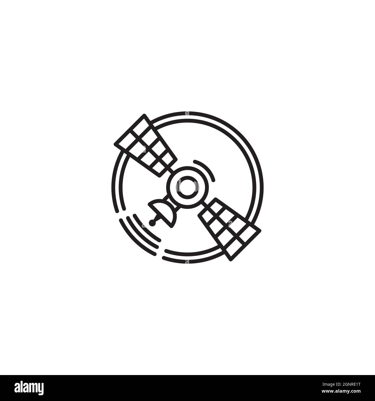 Satelite Vector icon design illustration Template Stock Photo - Alamy