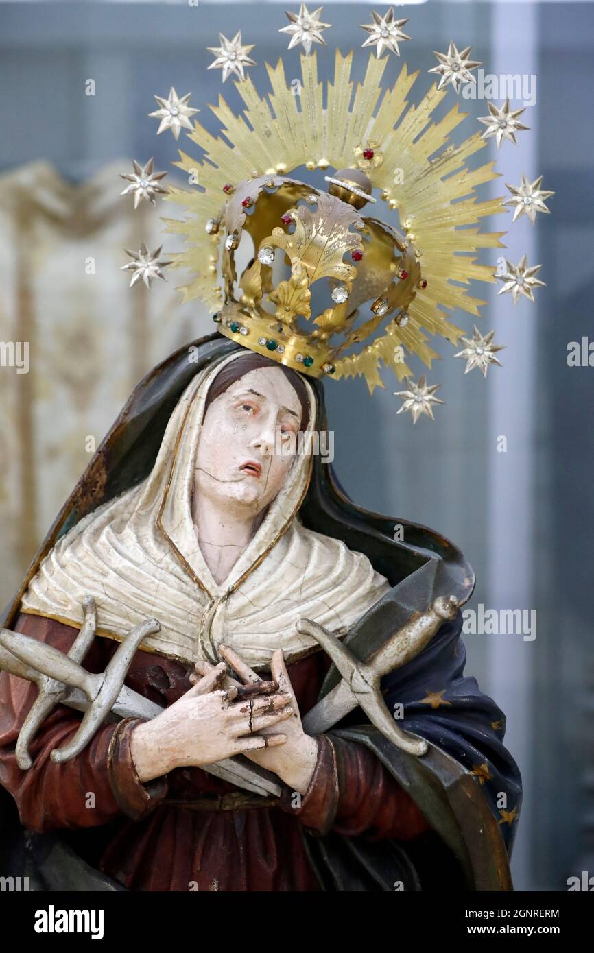 Statue of our lady of sorrows hires stock photography and images Alamy